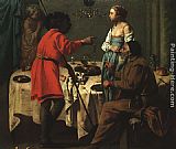 Terbrugghen Paintings - Jacob Reproaching Laban by Hendrick Terbrugghen
